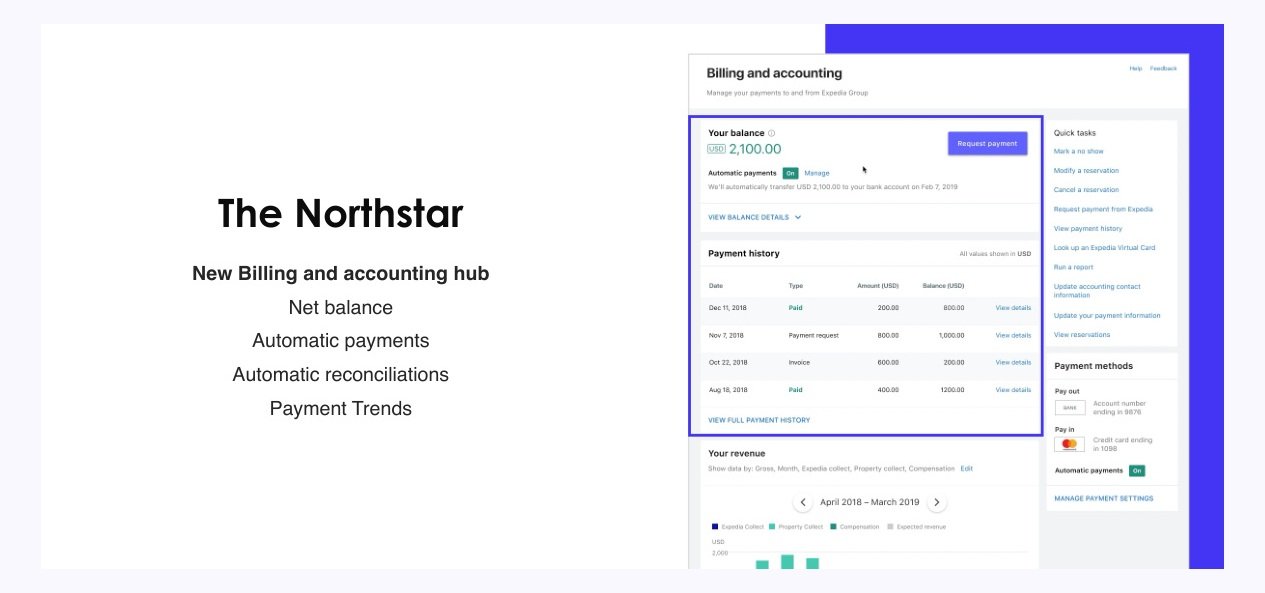 Expedia payments hub northstar modules